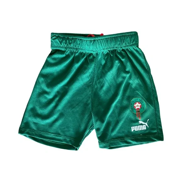 Kids Morocco Soccer Jersey Set Puma FRMF Football Kit Shirt & Shorts Size 4 - Picture 8 of 14